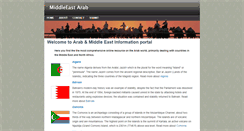 Desktop Screenshot of middleeastarab.com